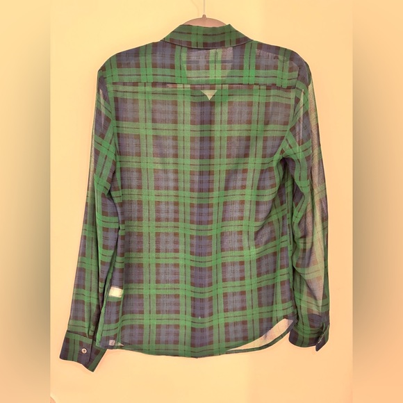 Banana Republic Petite Plaid Blouse - Picture 2 of 4